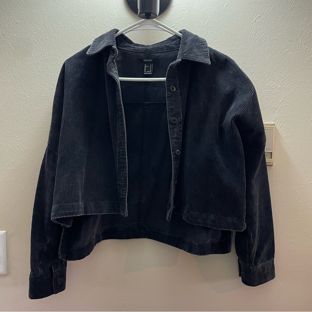Cropped Corduroy Jacket